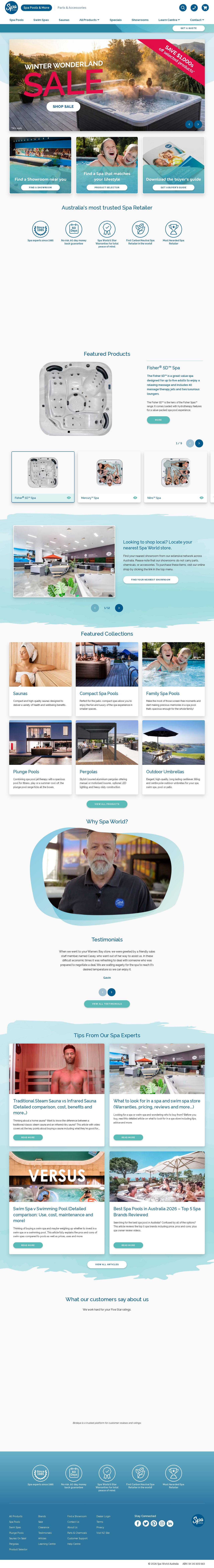 Spa World Australia Pty Ltd website