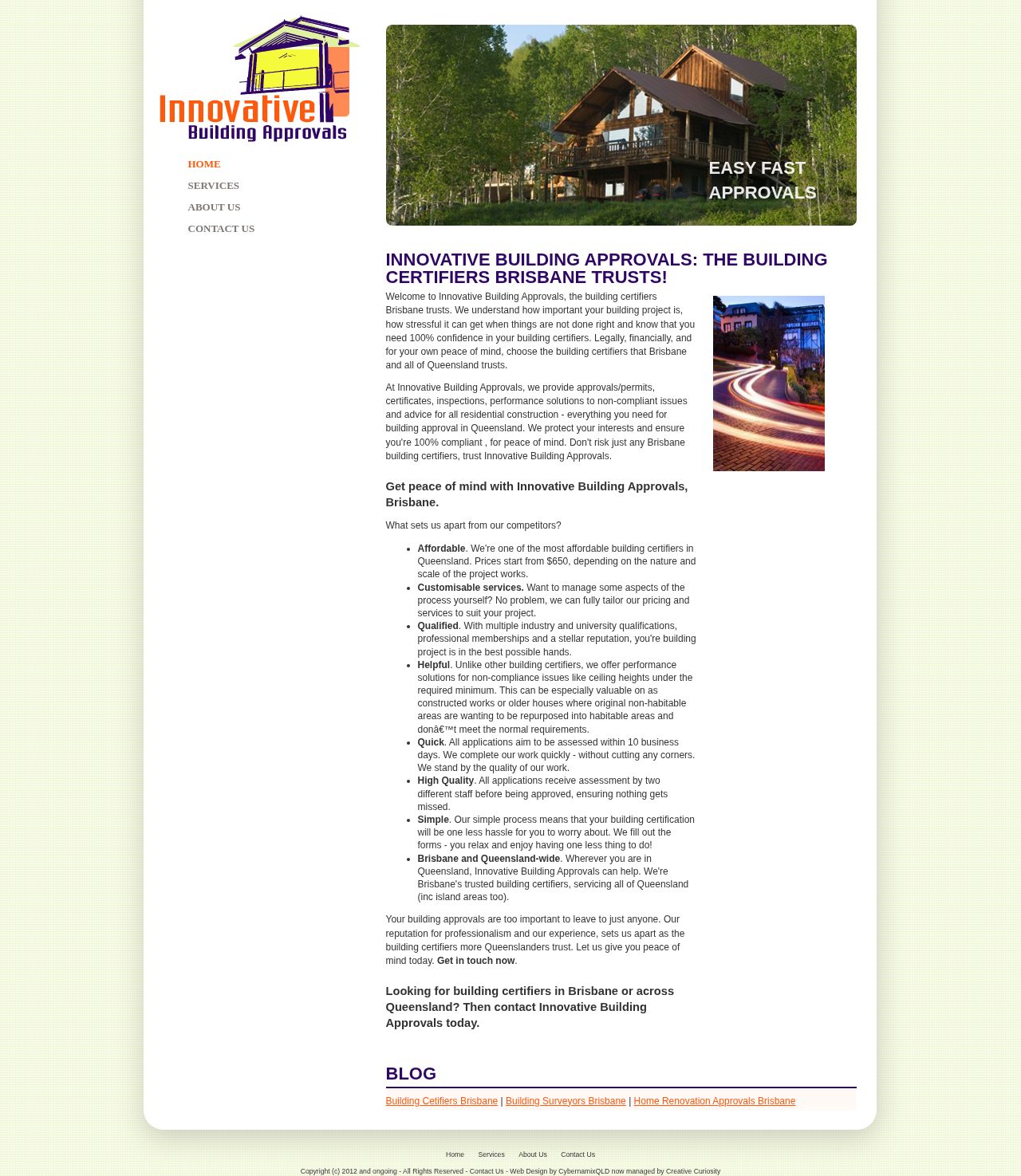 Innovative Building Approvals Pty Ltd website