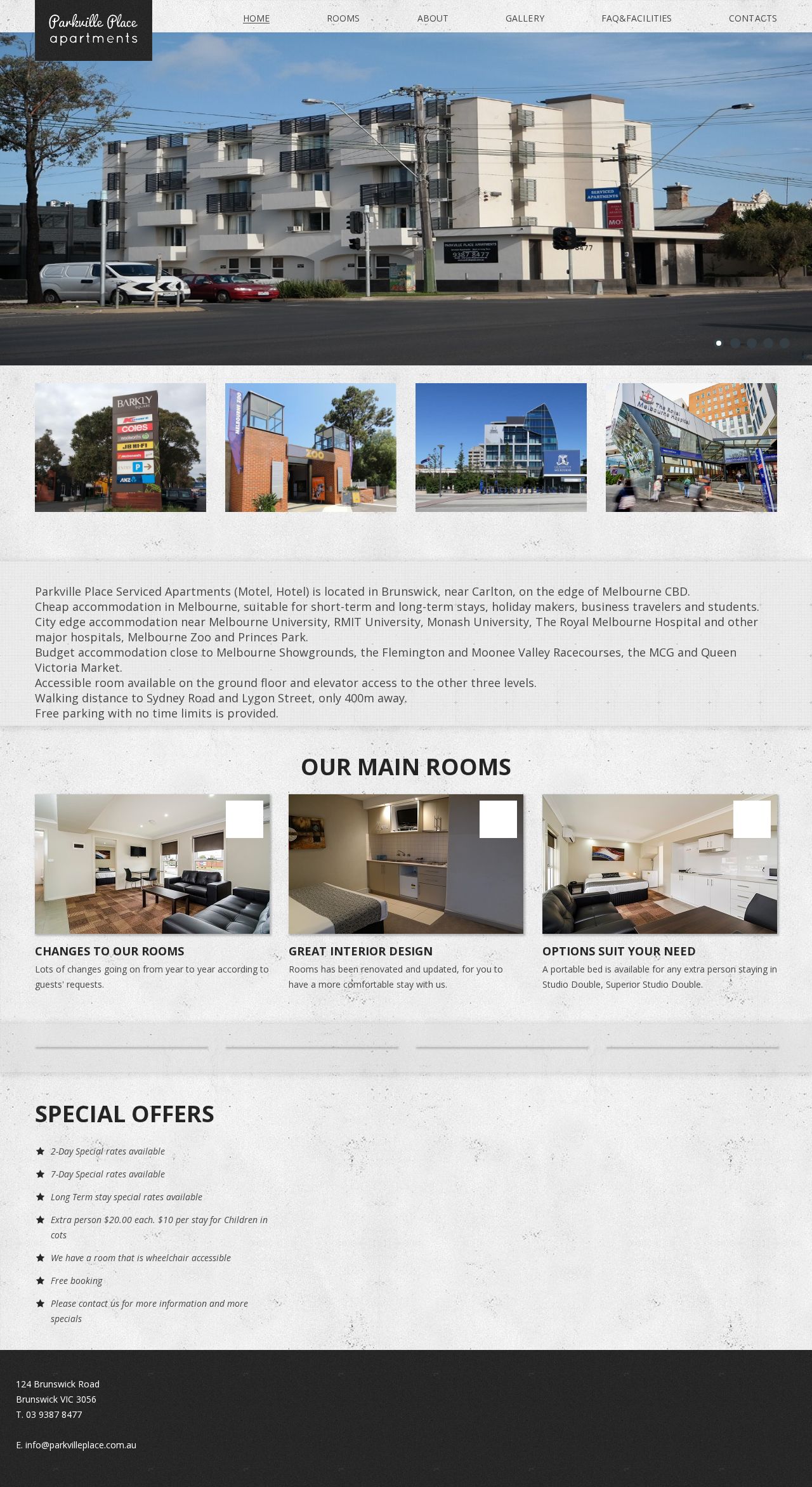 Parkville Place Apartments website