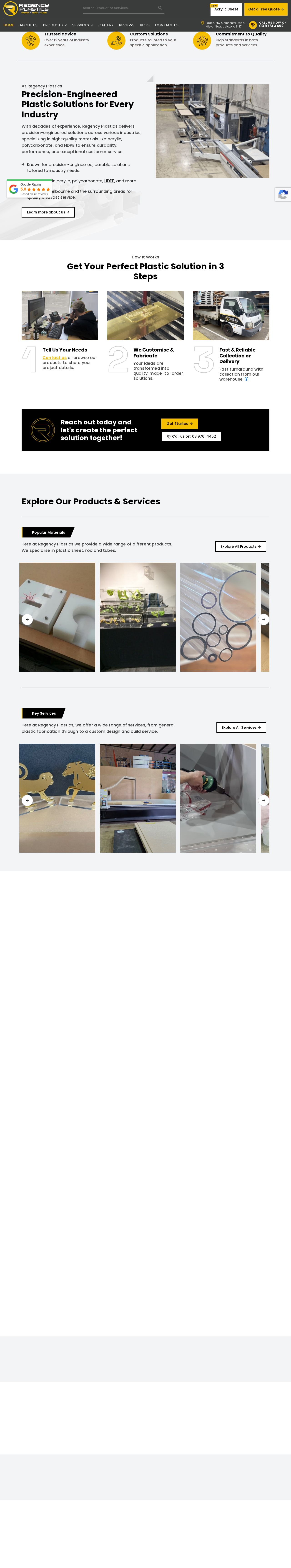 Regency Plastics Pty Ltd website