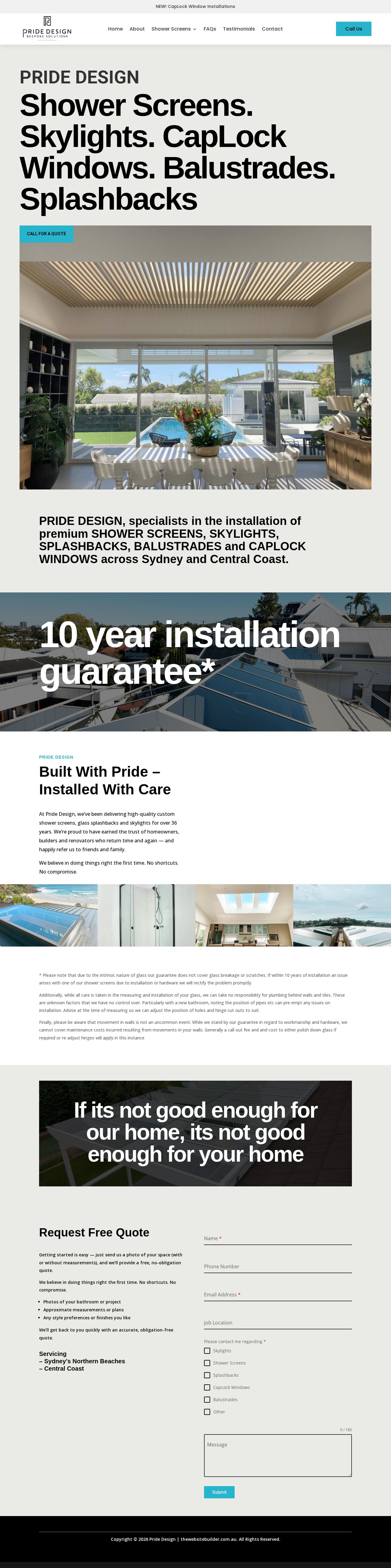 Pride Design website