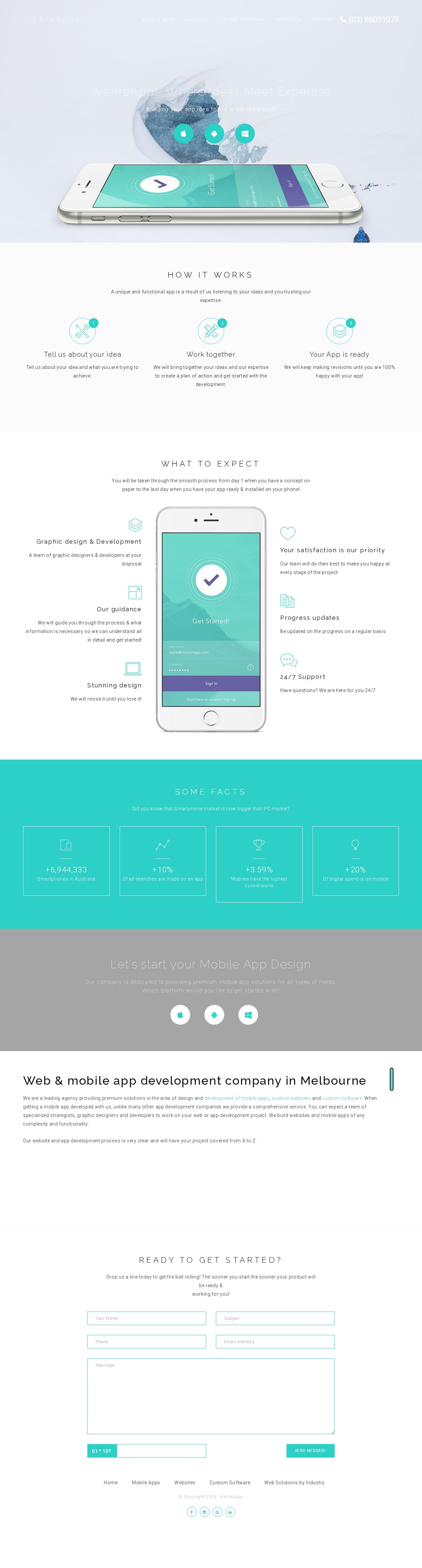 We Are Apps website