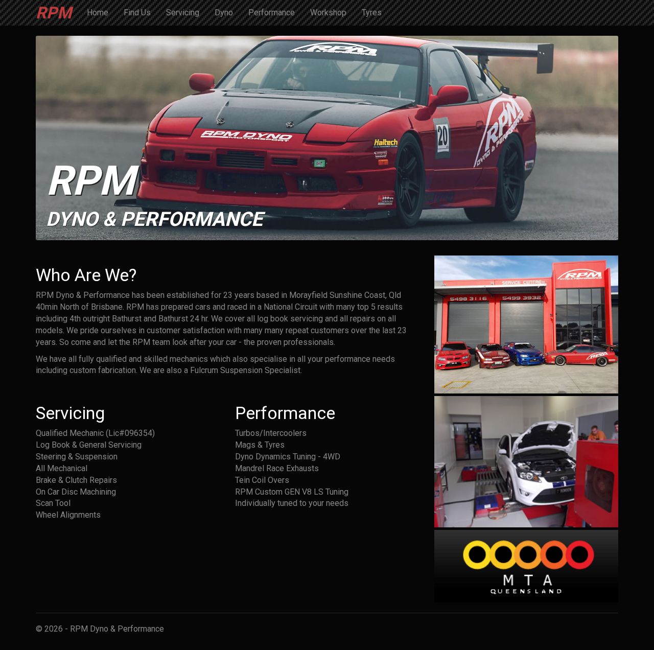 RPM Dyno & Performance website