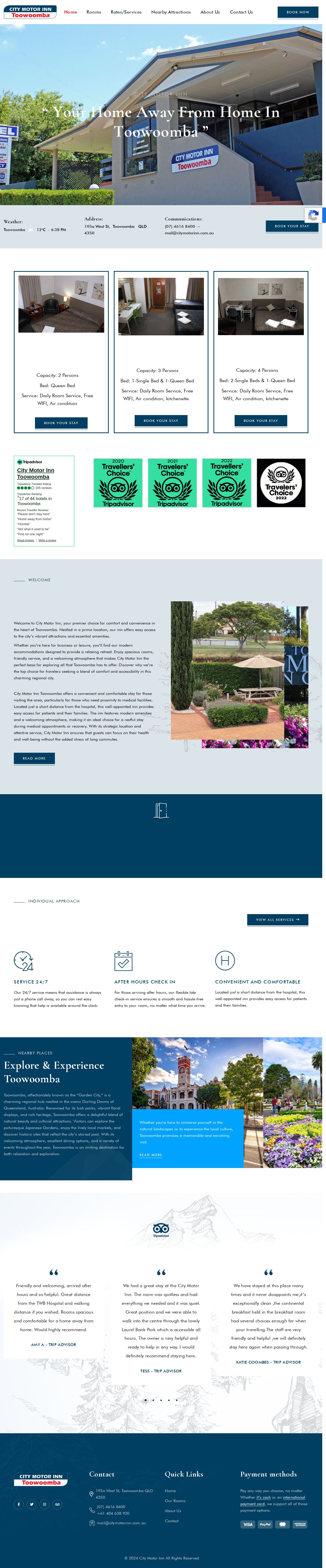 City Motor Inn website