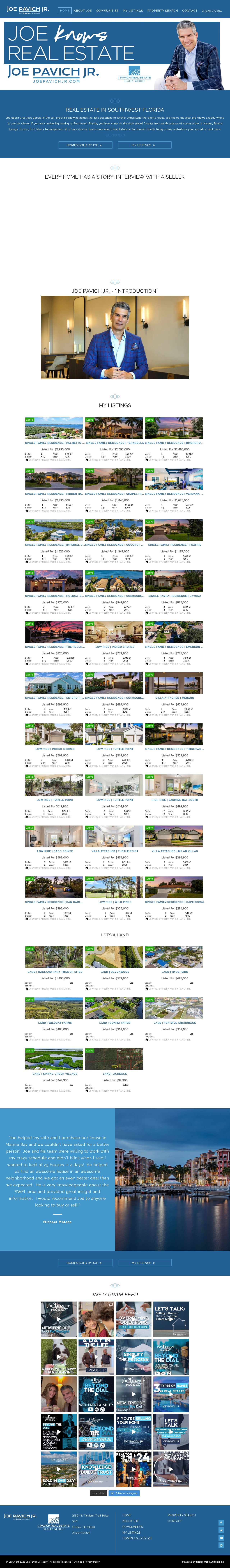 Estero Homes For Sale website