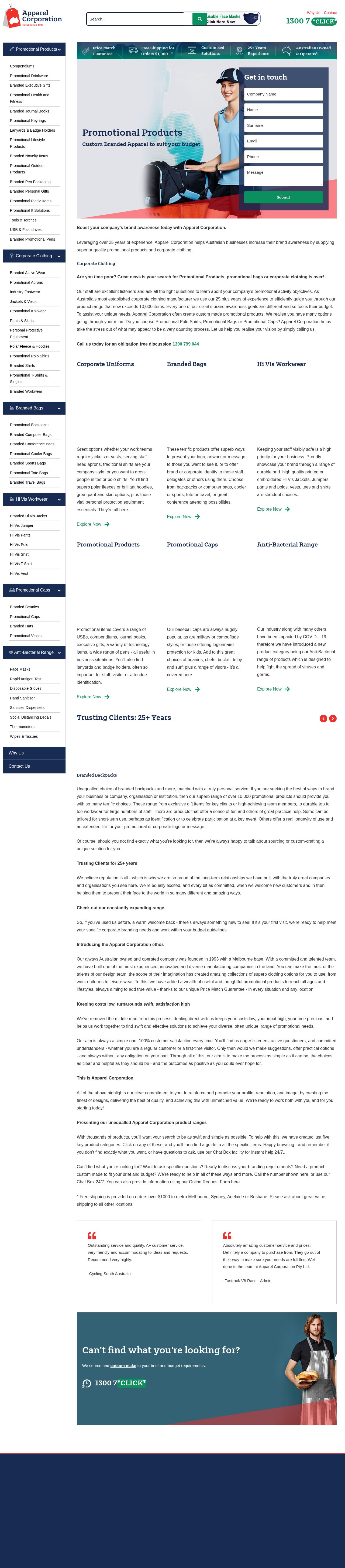 Apparel Corp website