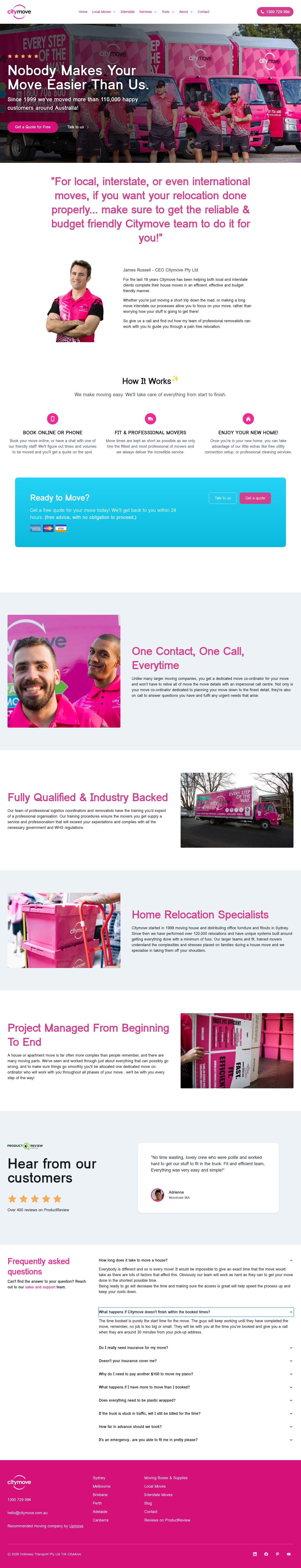 Citymove Pty Ltd trading website