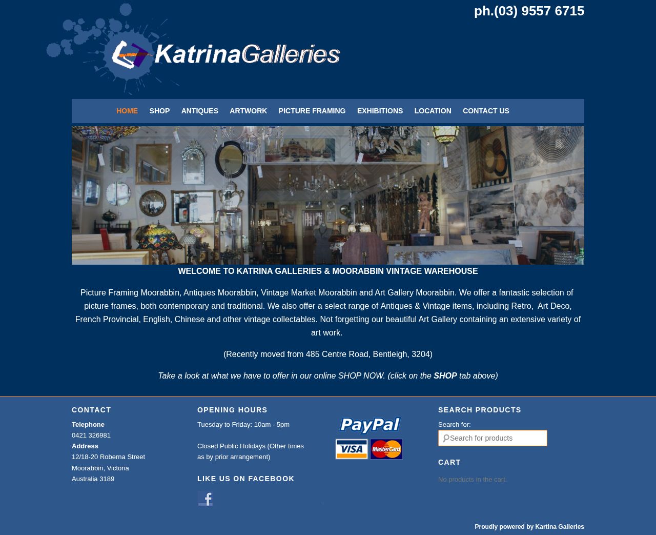 Katrina Galleries website