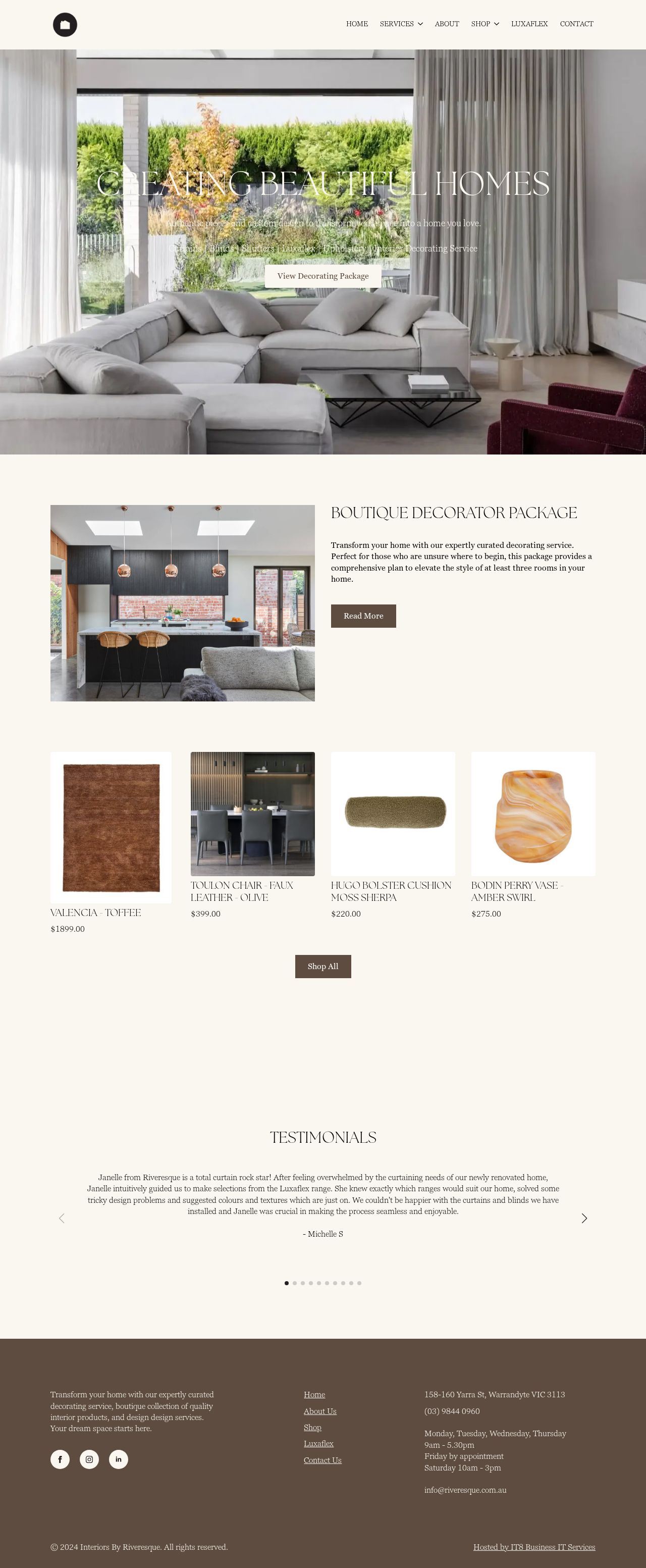 Riveresque website