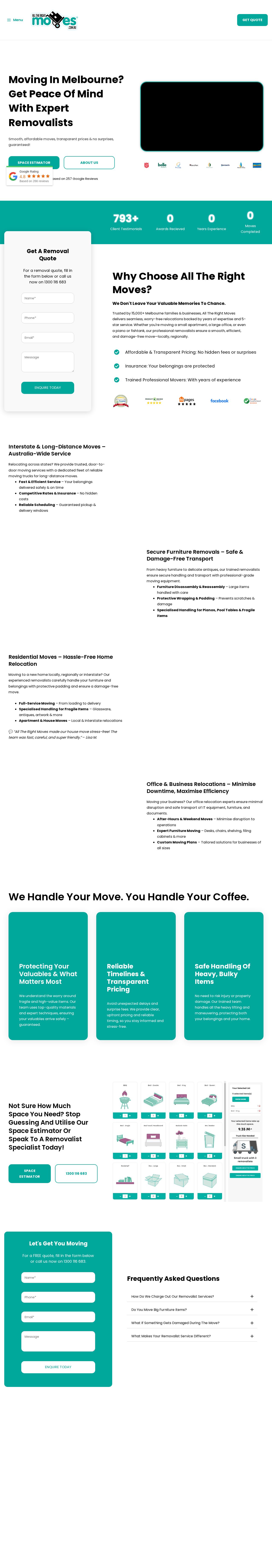 All The Right Moves website