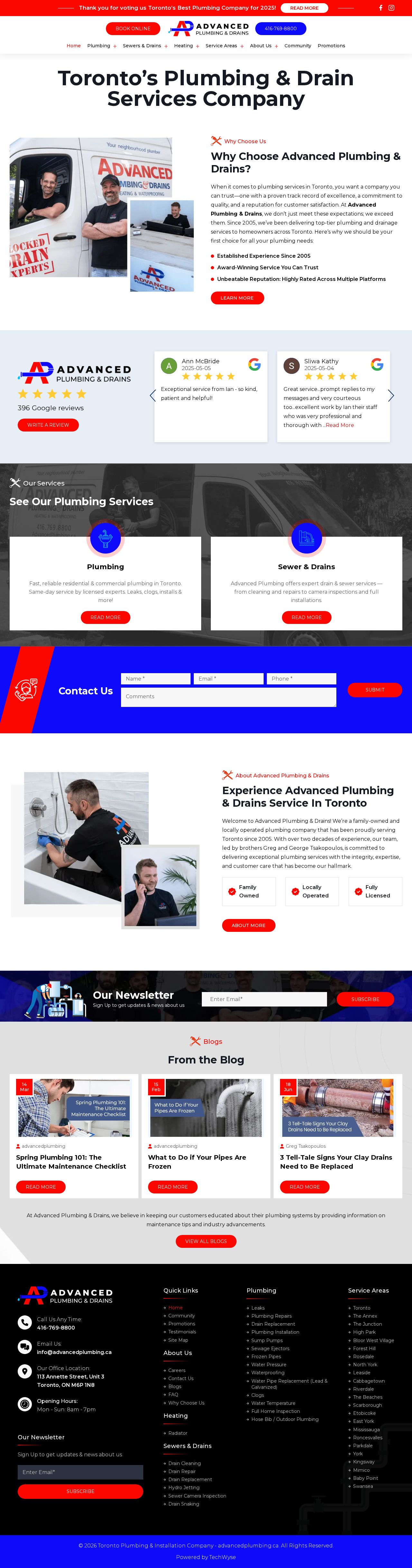plumber in toronto website