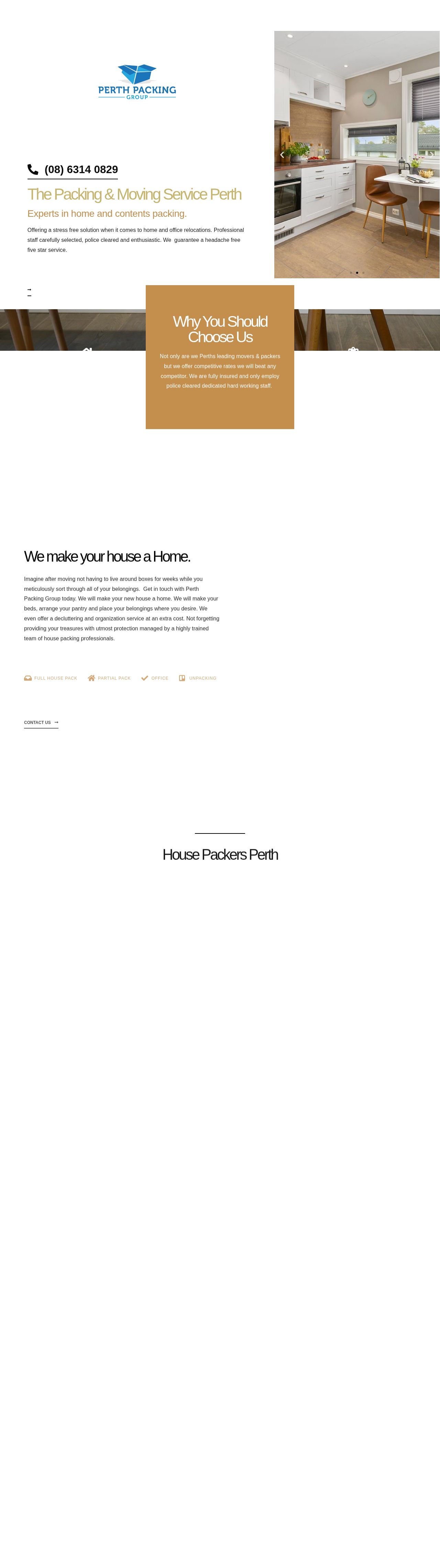 Perth Packing Group website