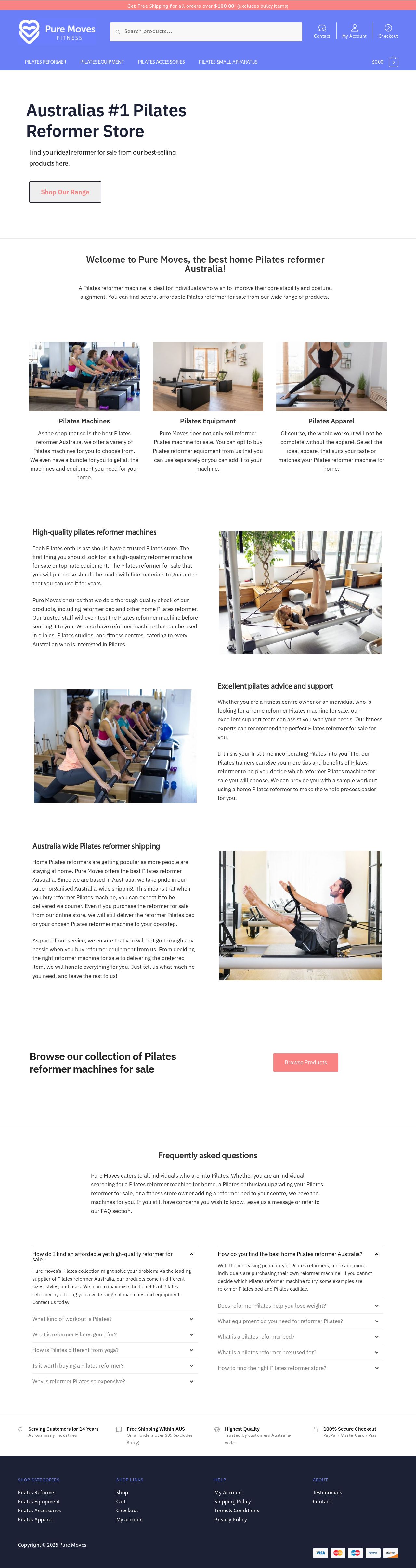 Pure Moves website