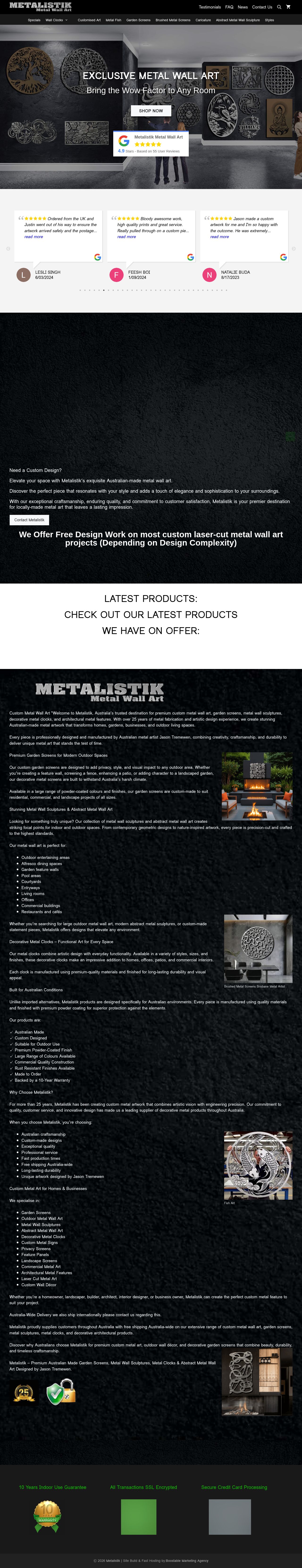 Metal Wall Art website
