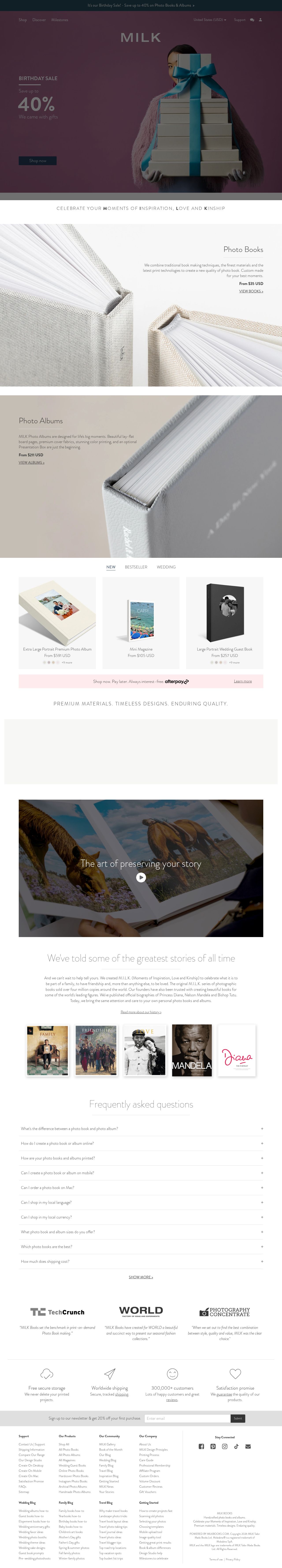 Milk Books website