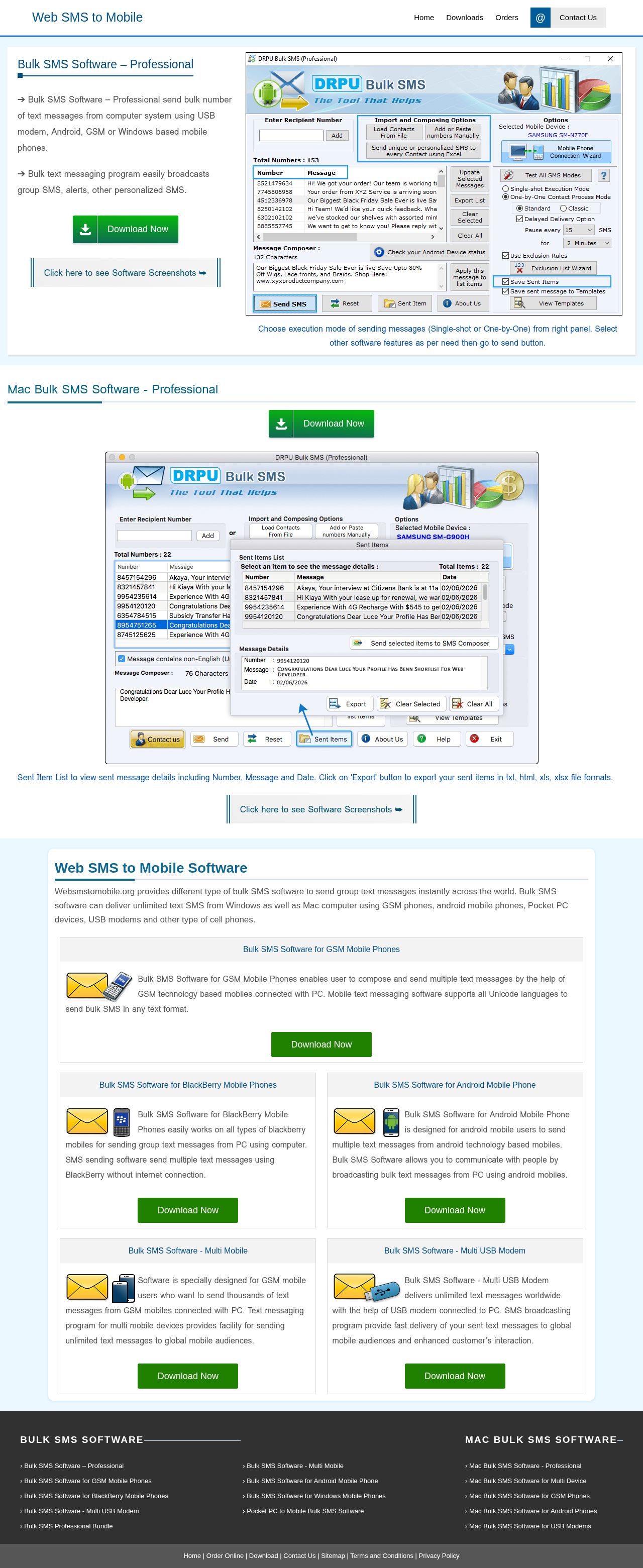 Web sms website