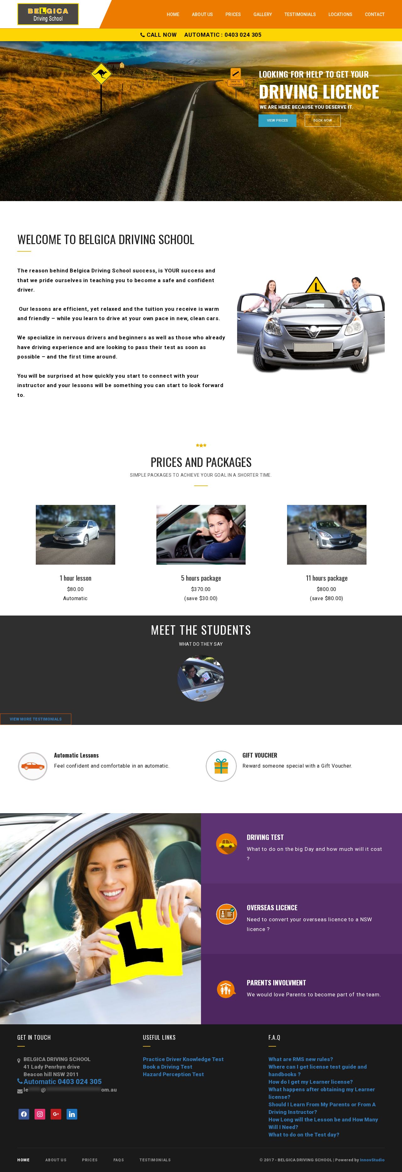 The best Sydney Driving School website