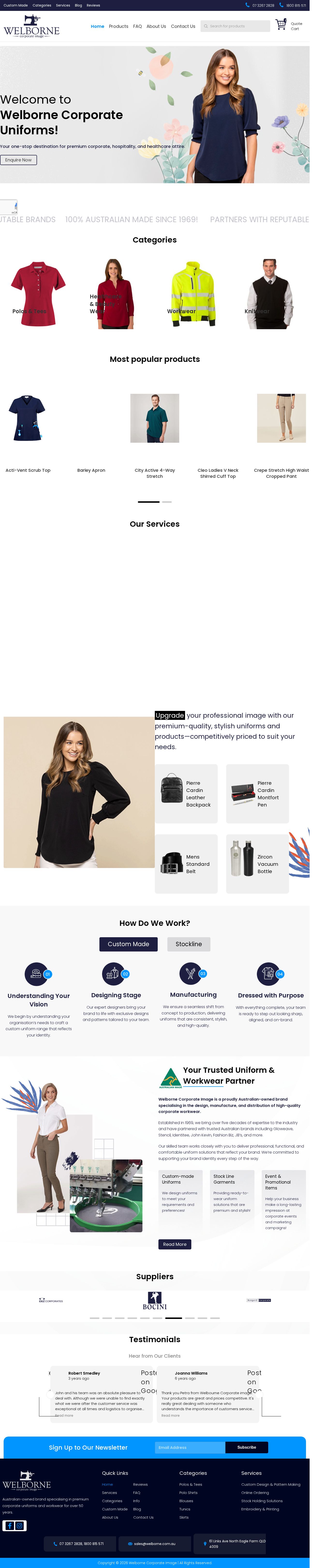 corporate uniforms website