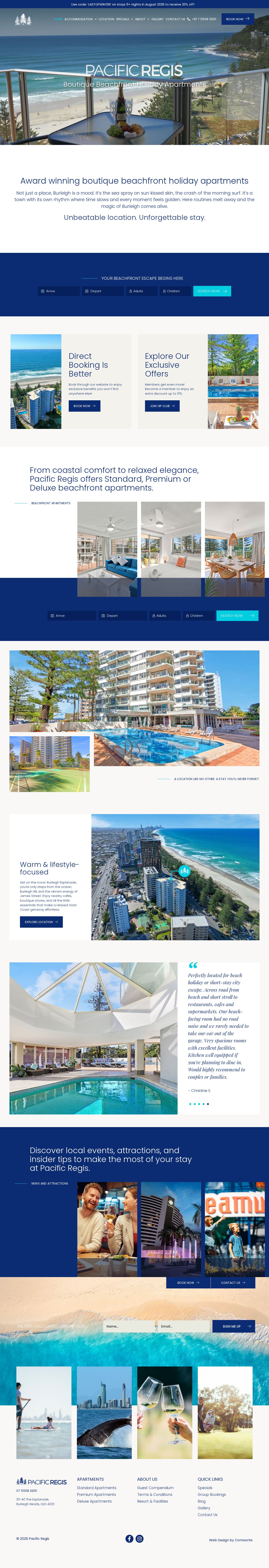 Pacific Regis Apartments website