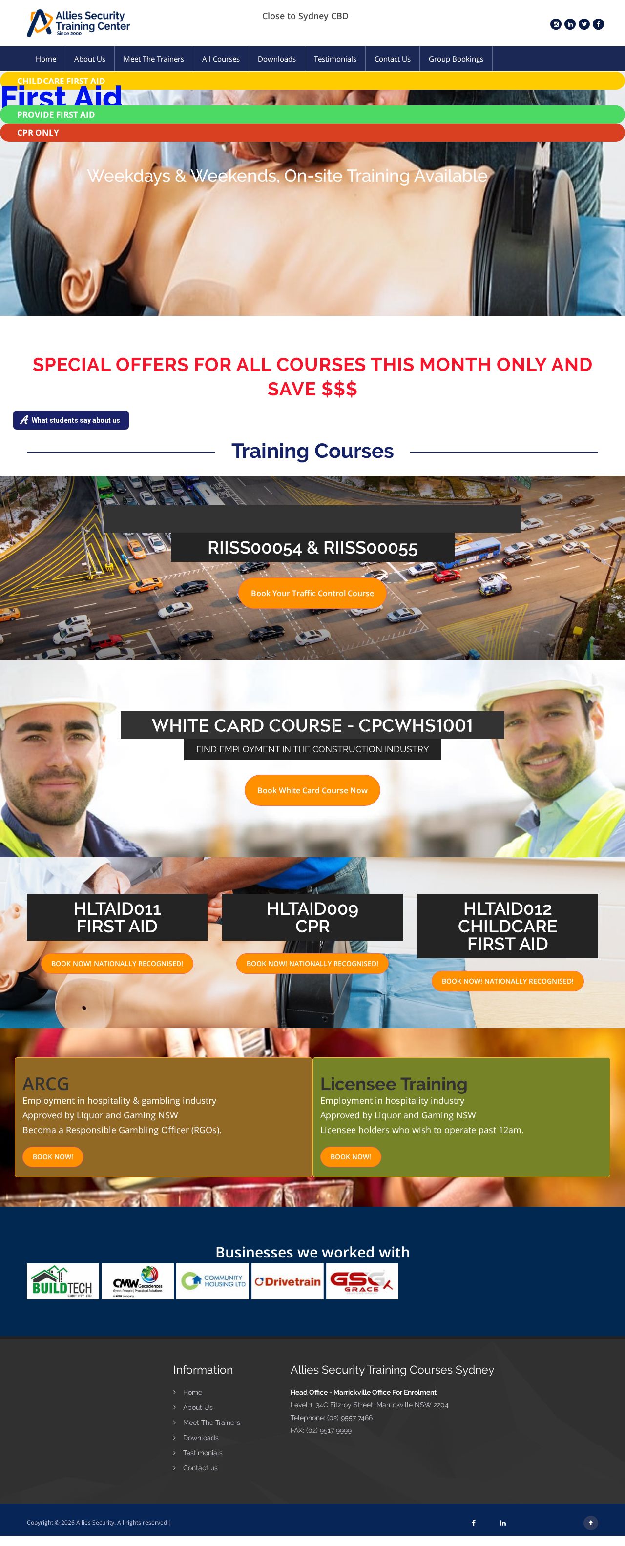 Allies Security website