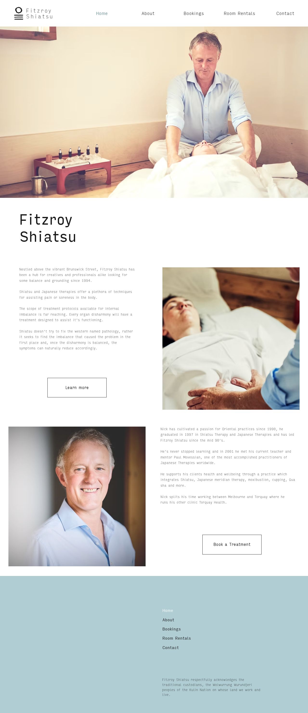 Fitzroy Shiatsu website