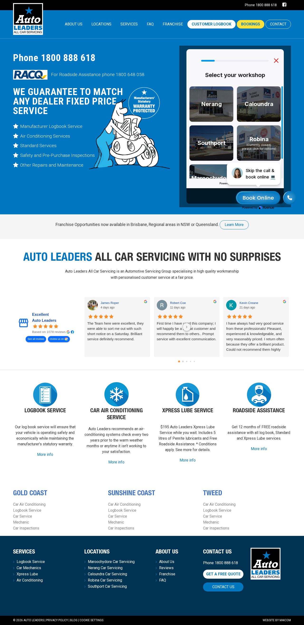 Auto Leaders all car servicing website