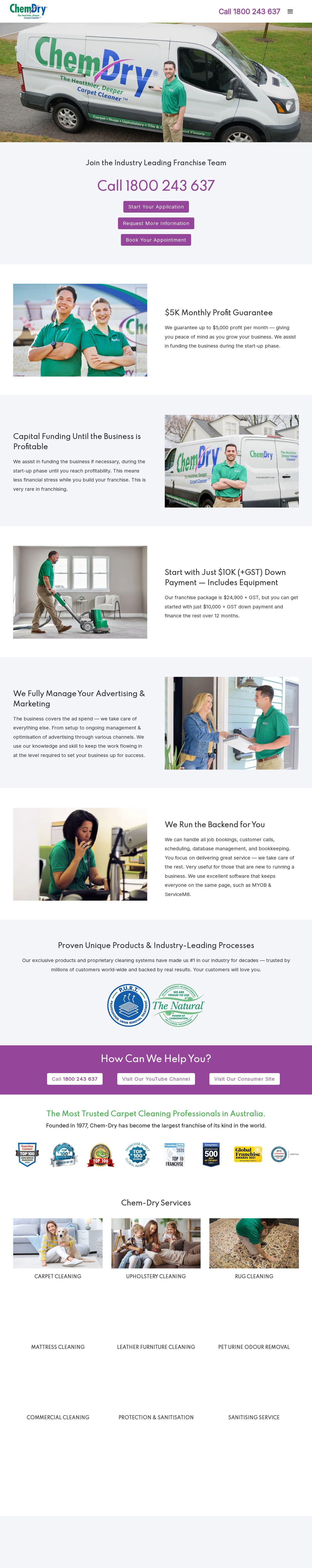 chemdryfranchise website