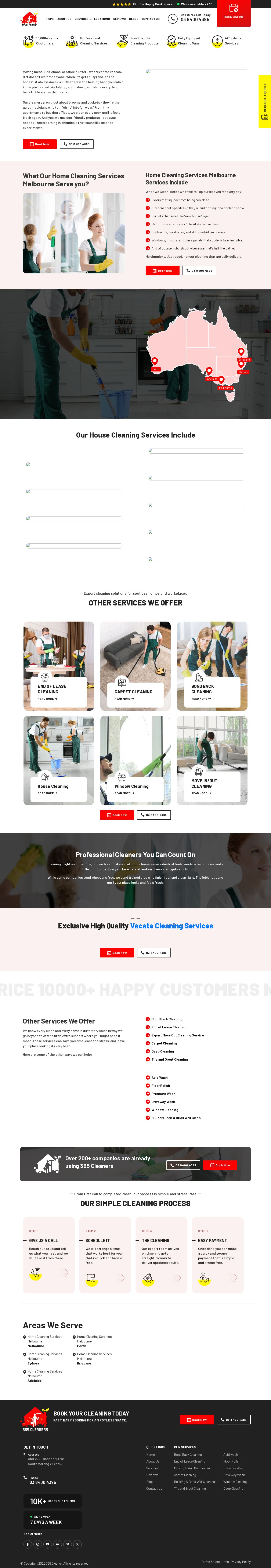 House Cleaning Beaumaris website