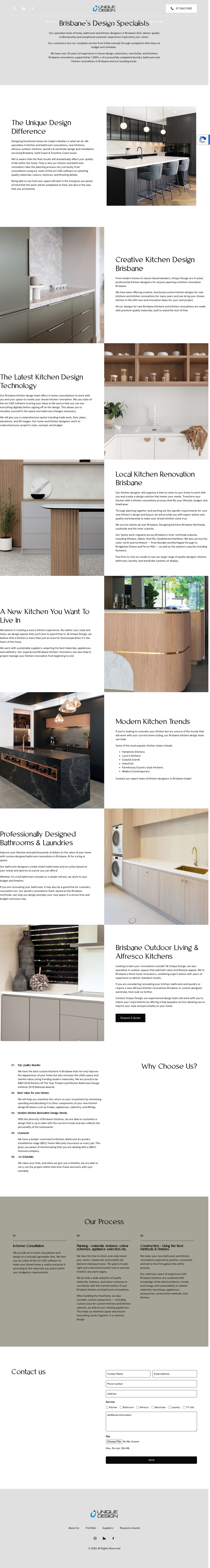 Unique Design website