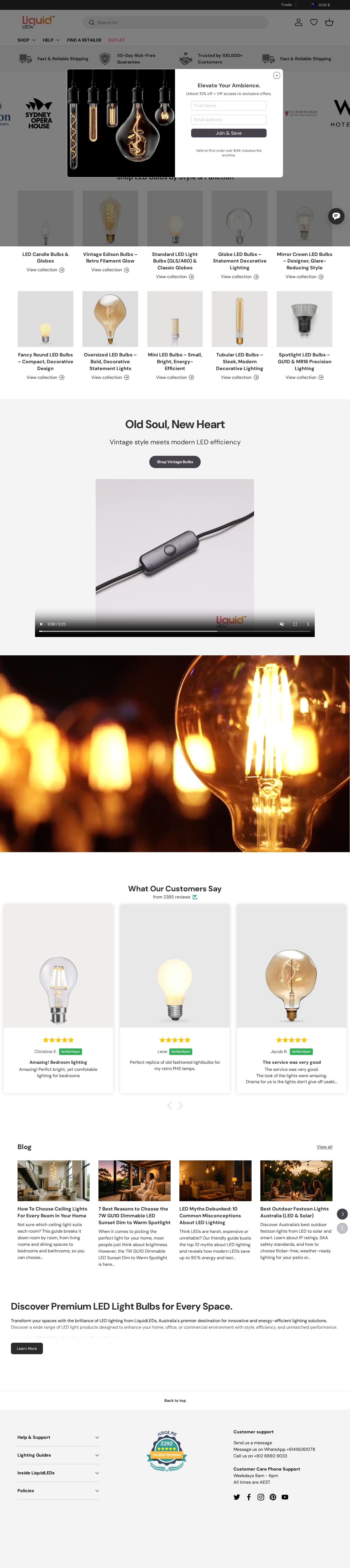 LiquidLeds Lighting Pty Limited website