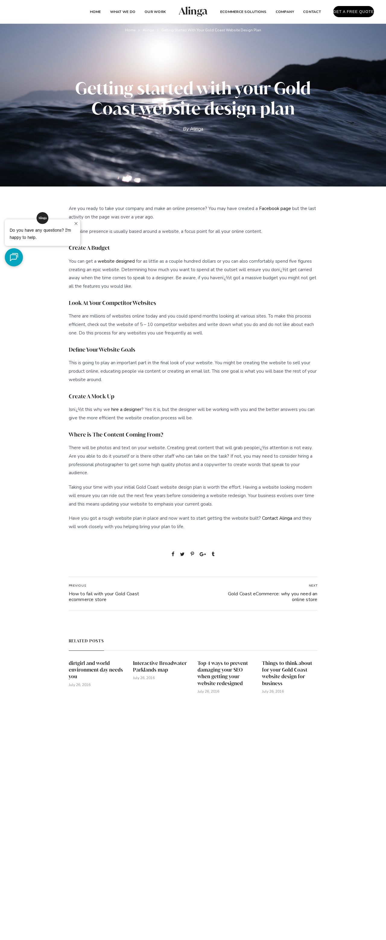 Gold Coast Website Design website