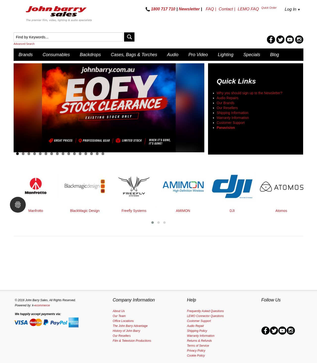 John Barry Sales website