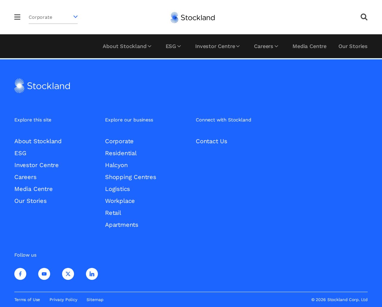 Stockland Property Group website