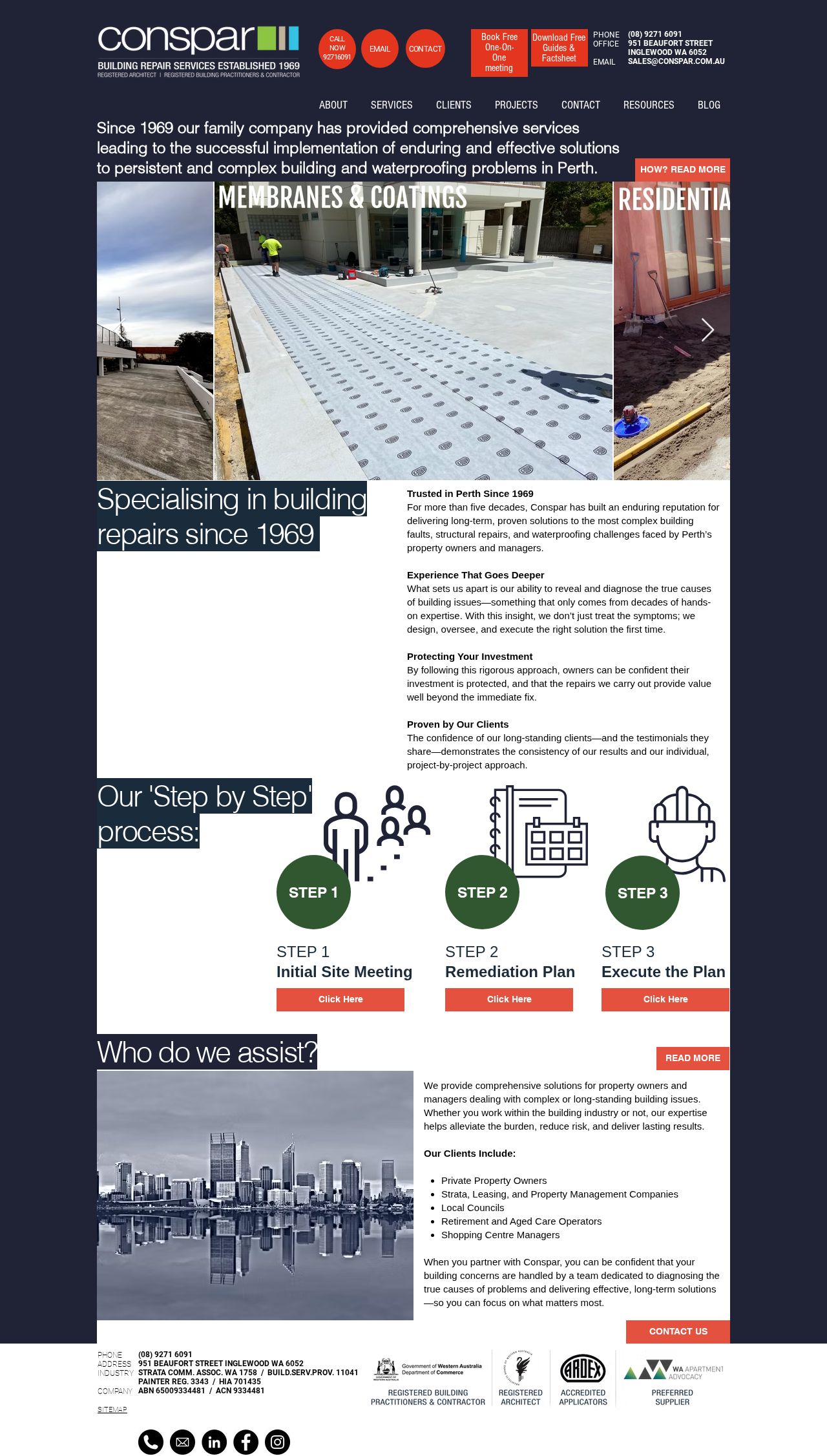 Conspar website