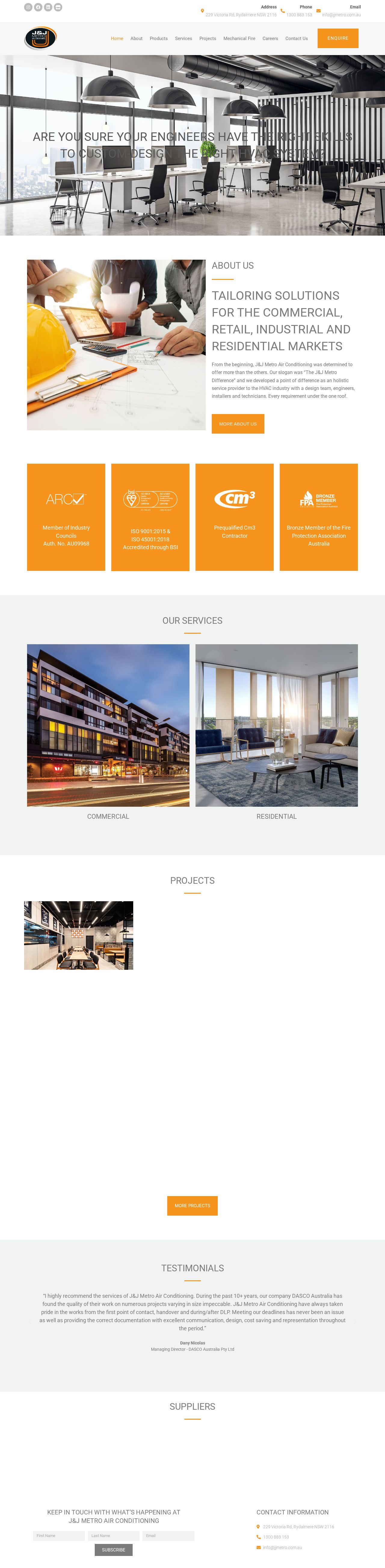 J&J Metro West AC website