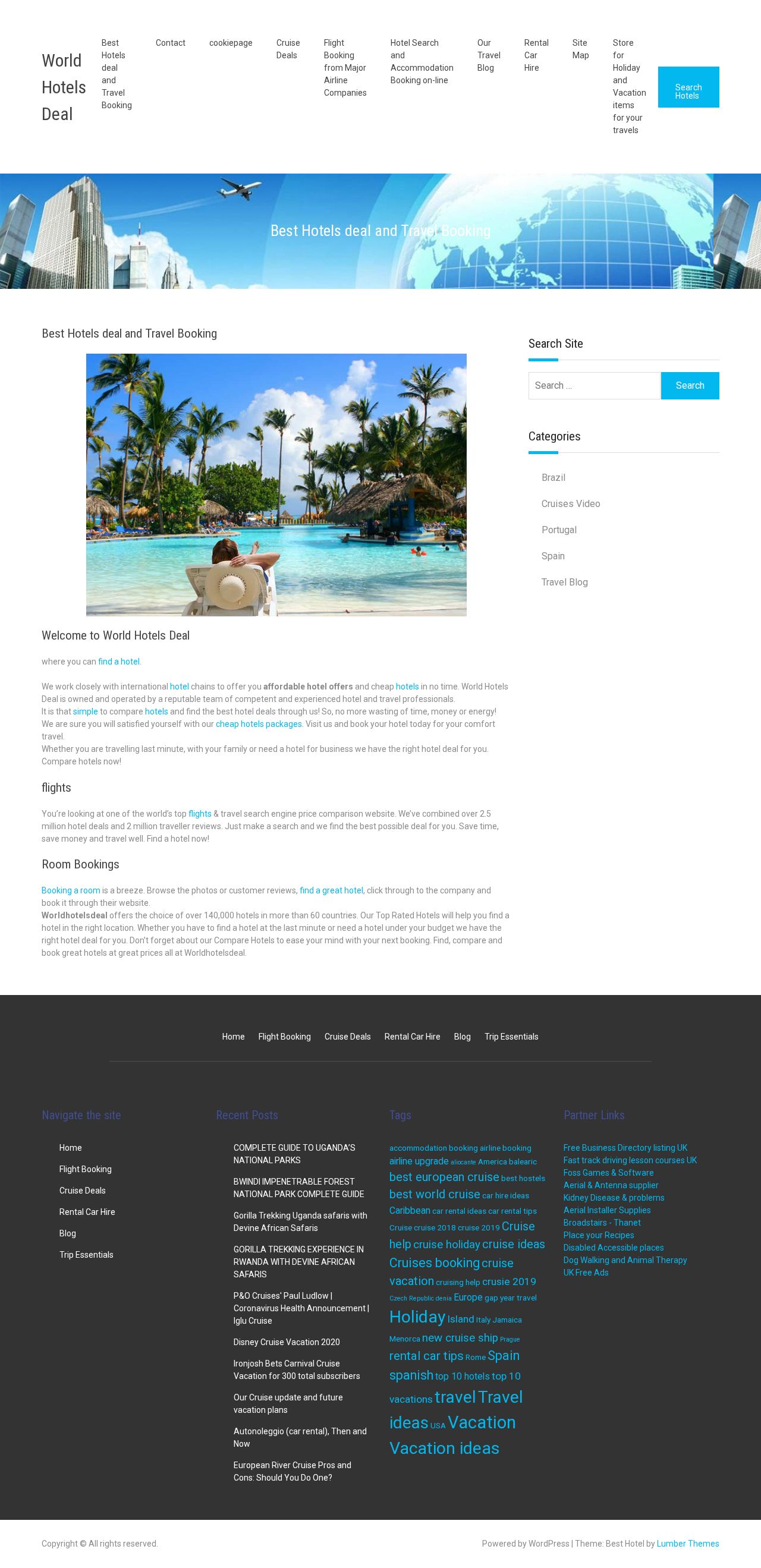 Find a Hotel website
