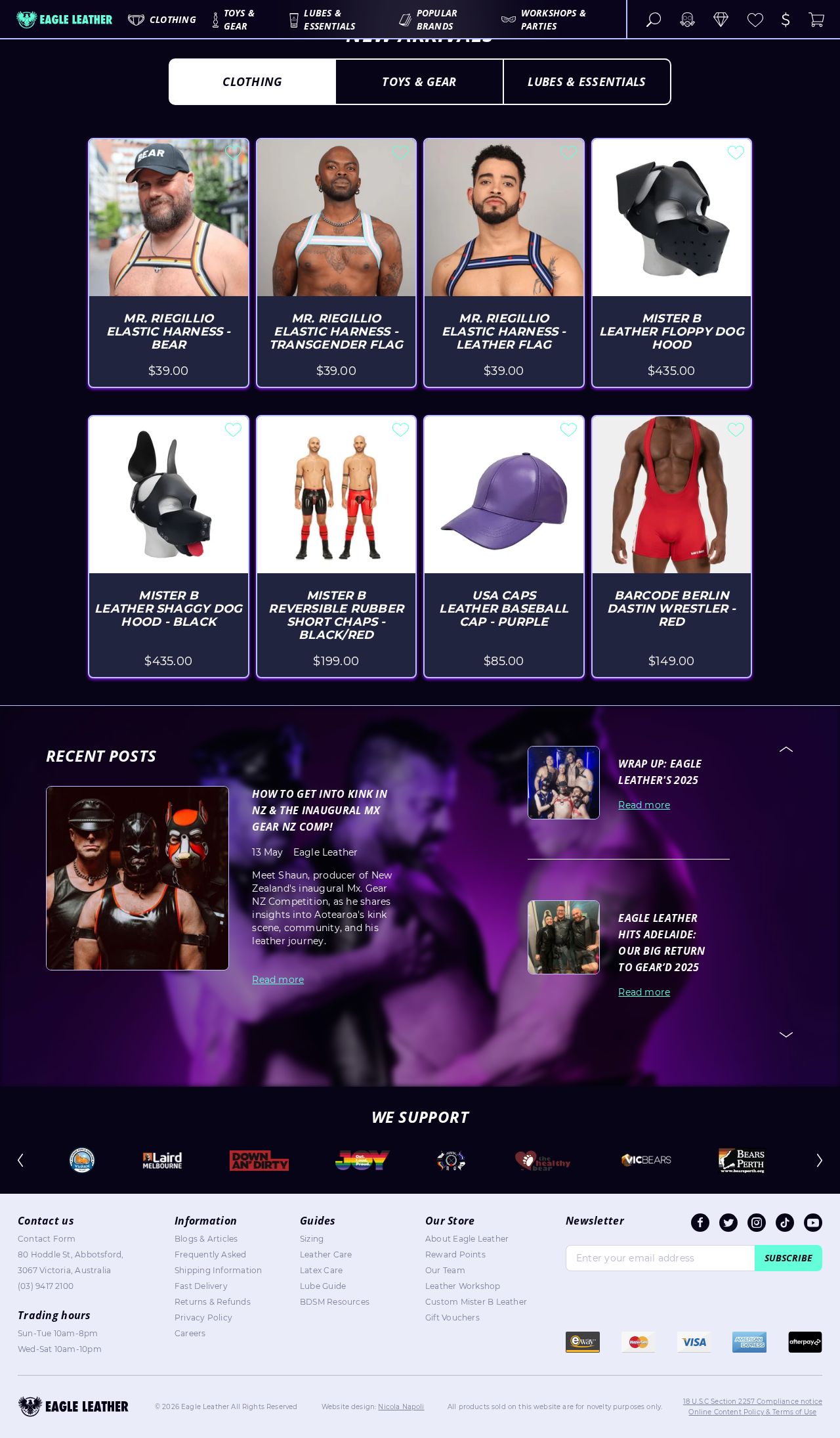 Eagle Leather website