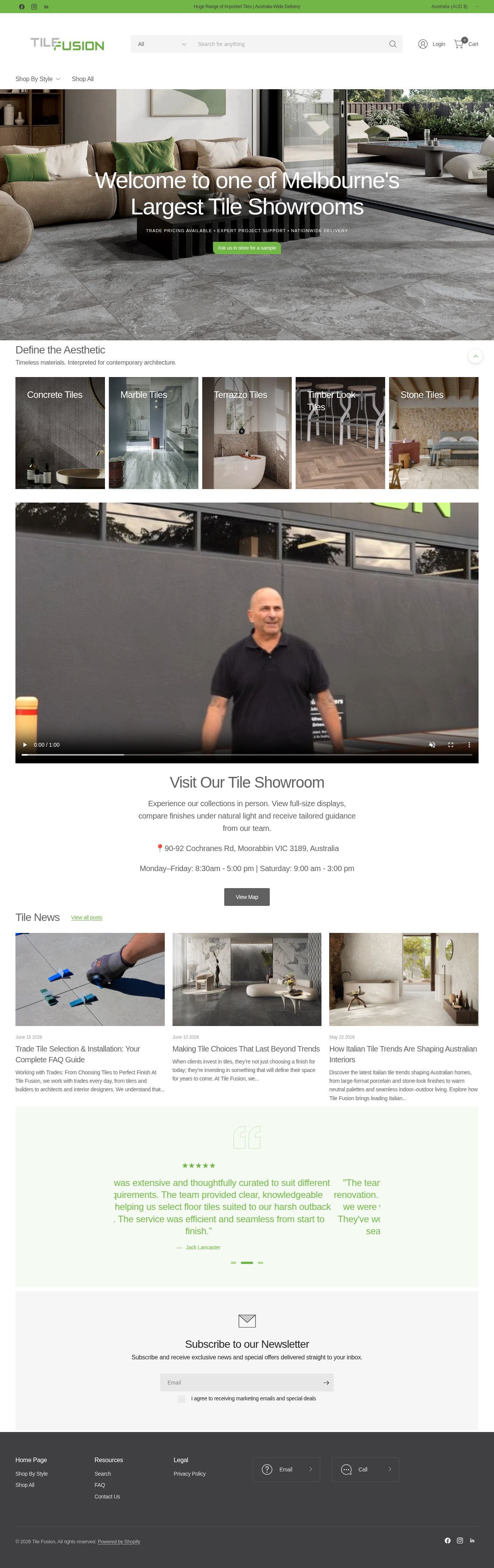 Tile Fusion website
