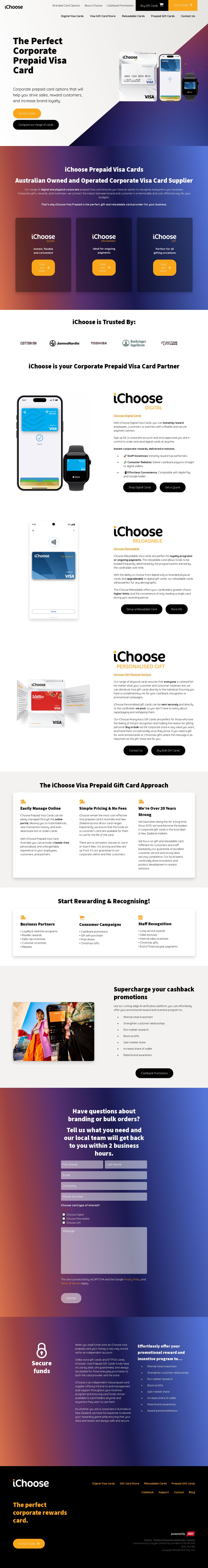iChoose card website