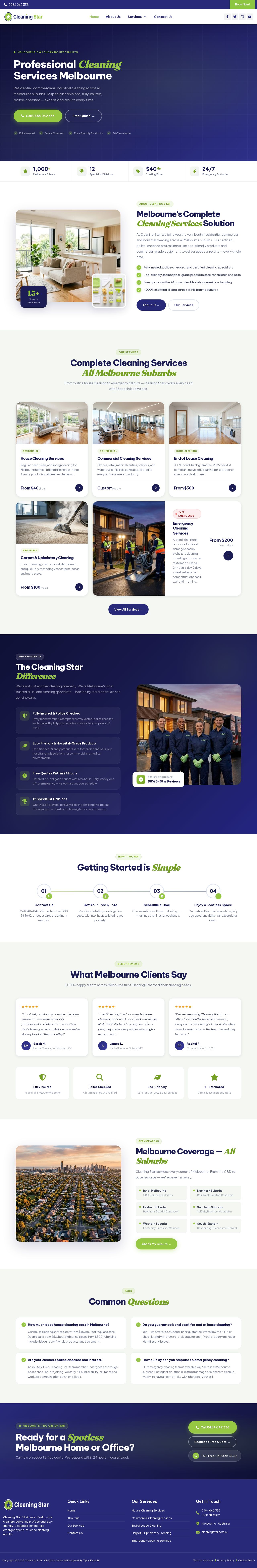 Cleaning Star website