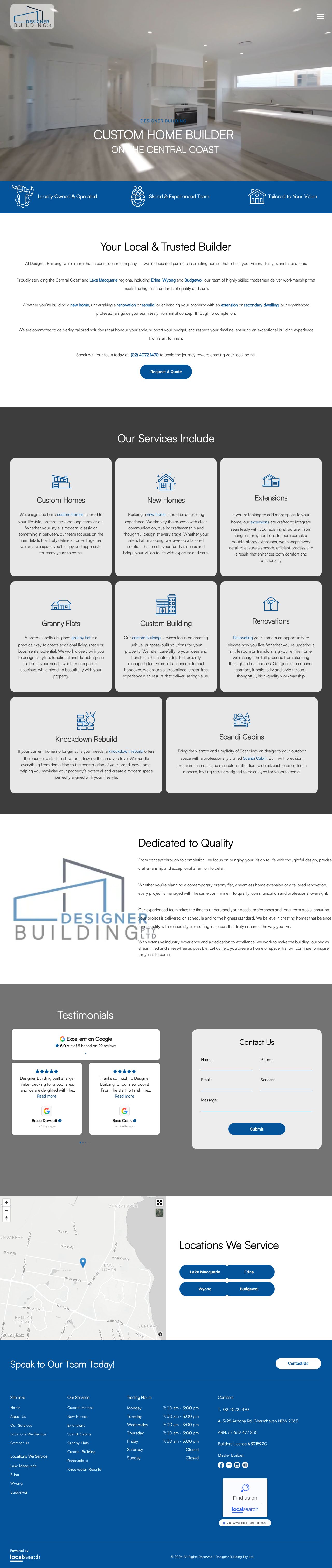 perth building company website