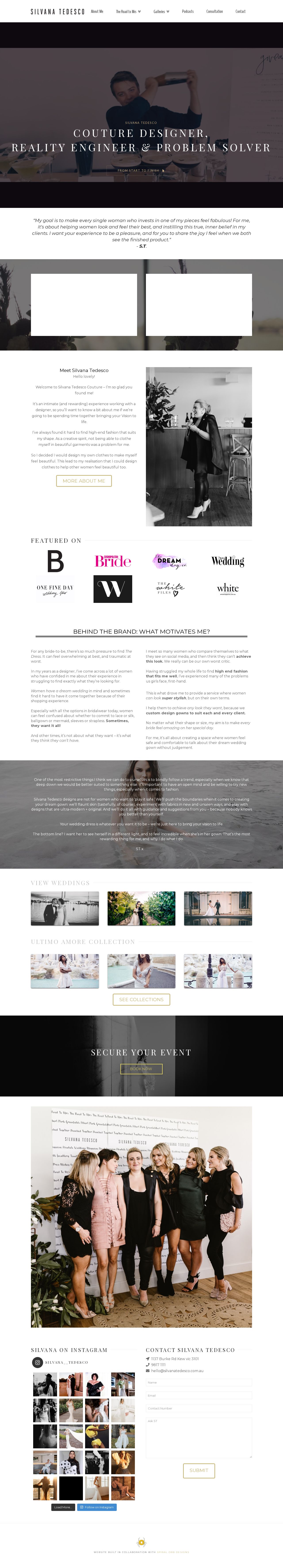 Wedding Dresses Melbourne website