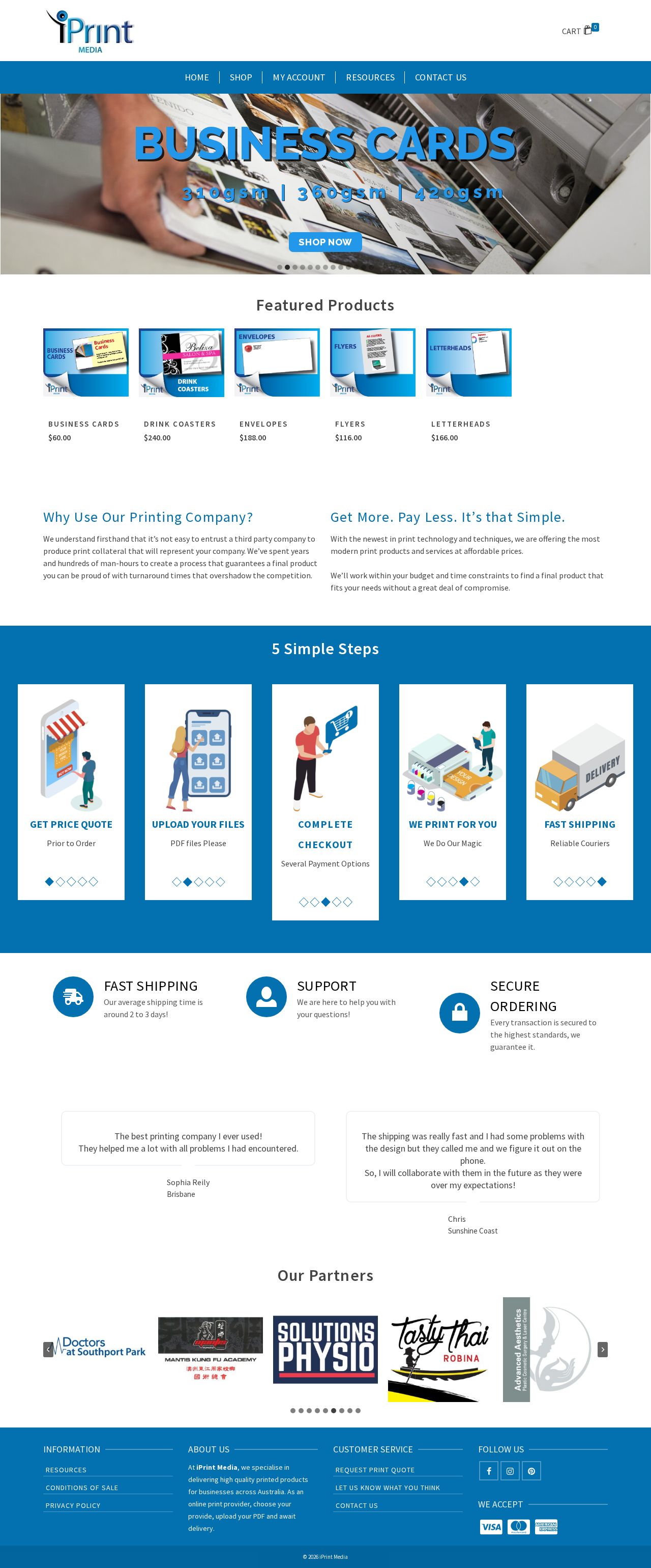 iPrint Media website
