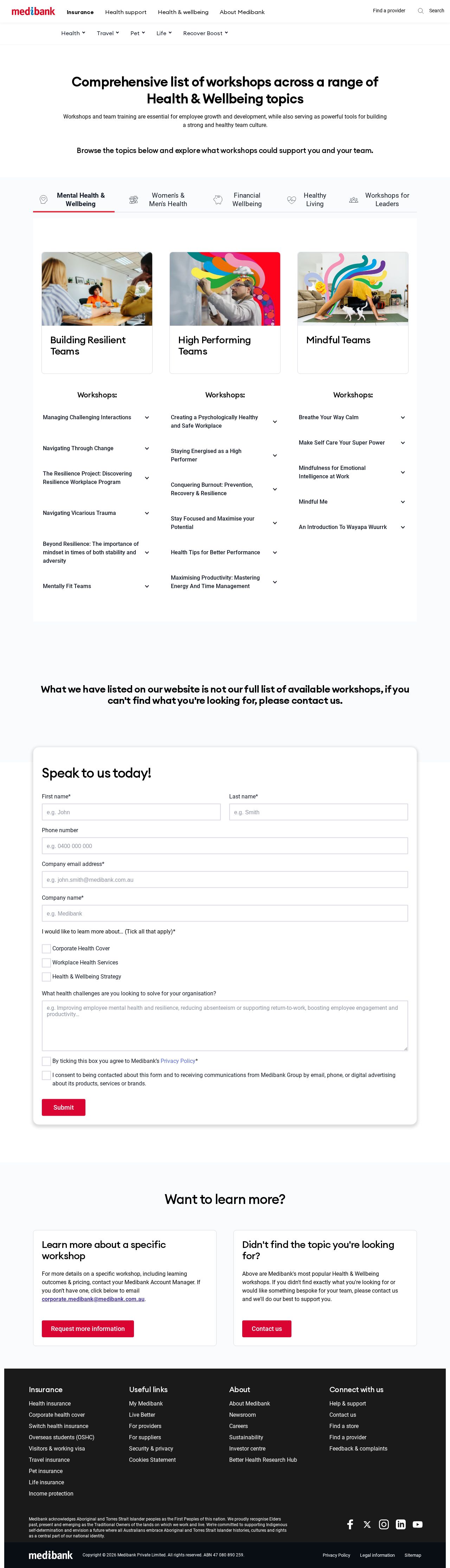 Pinnacle Health Group - Health Services website