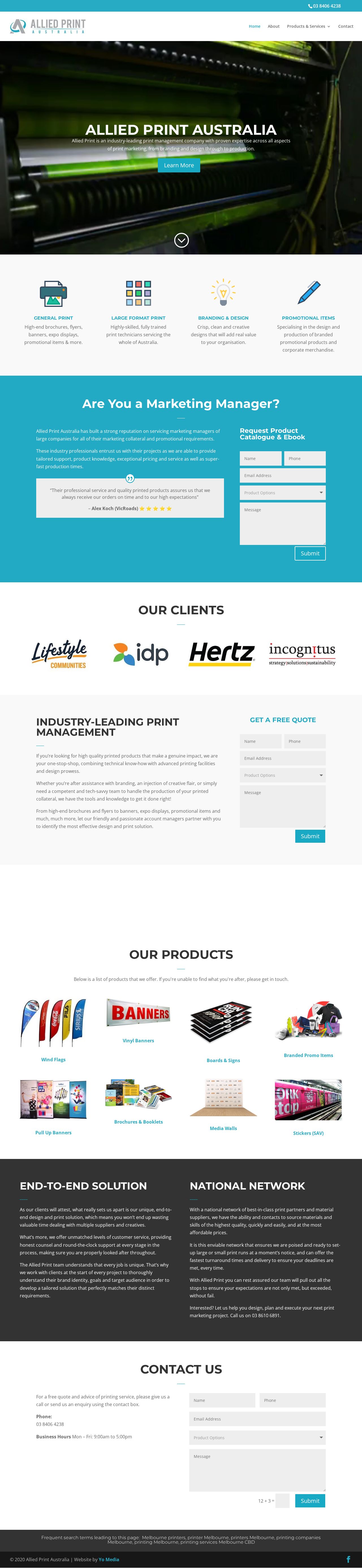 Allied Print Australia website