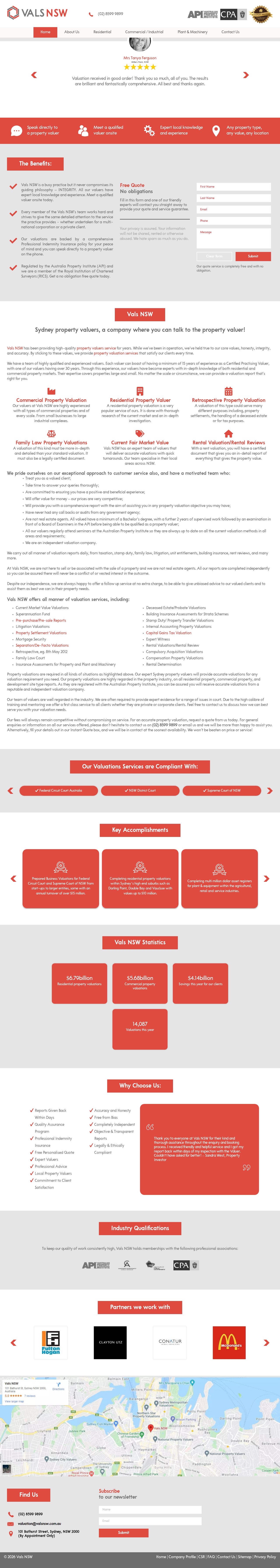 Valuations NSW website