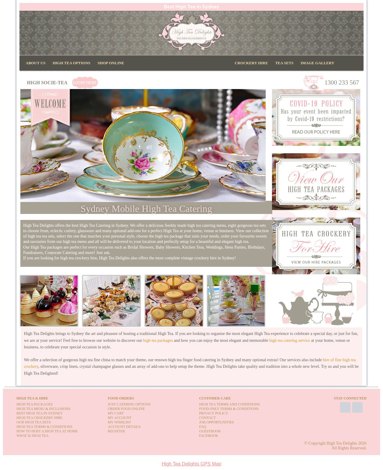 High Tea Delights - The Mobile High Tea Co. website