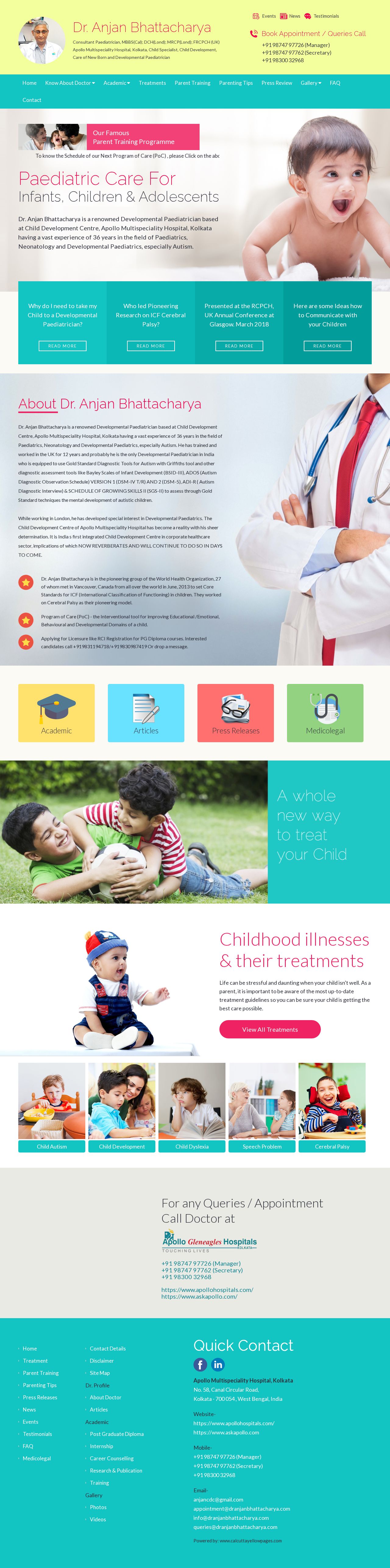 Autism Kolkata website