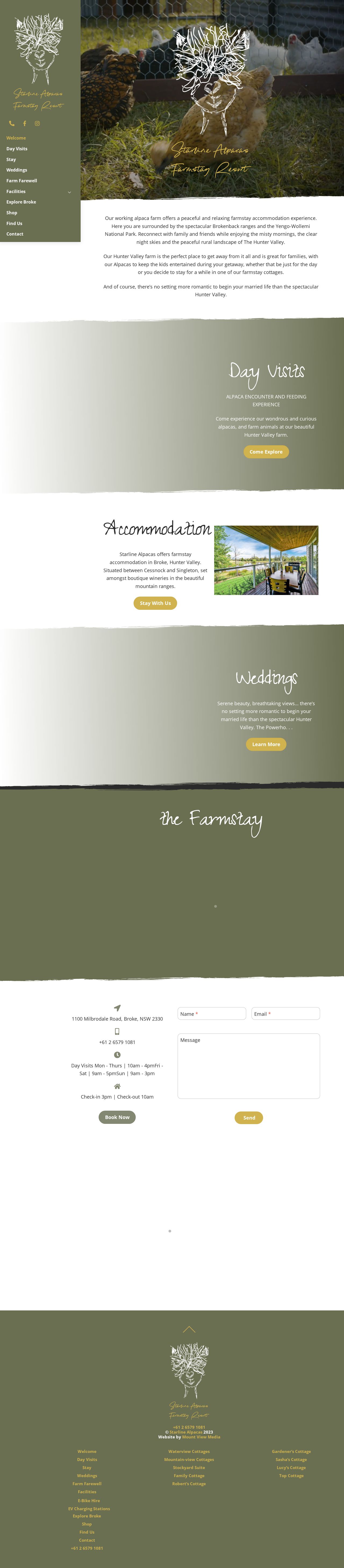 Starline Alpacas website