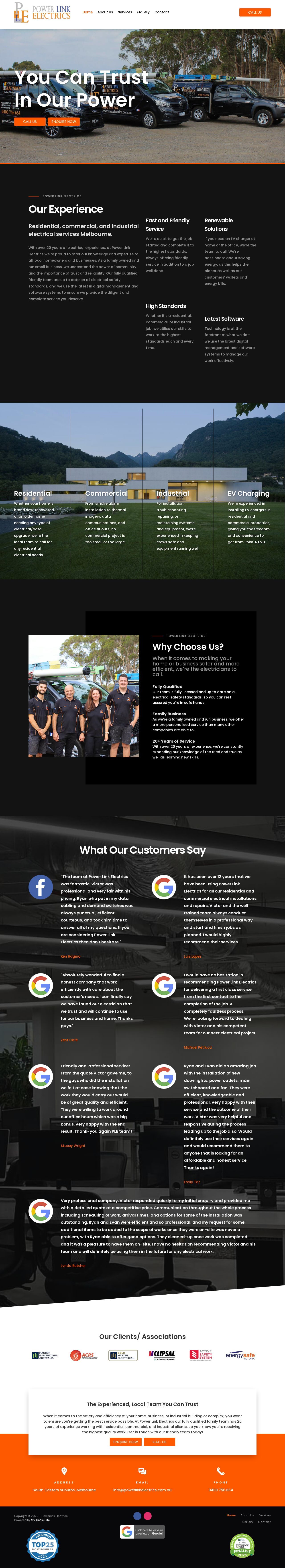 Electrician Melbourne CBD website